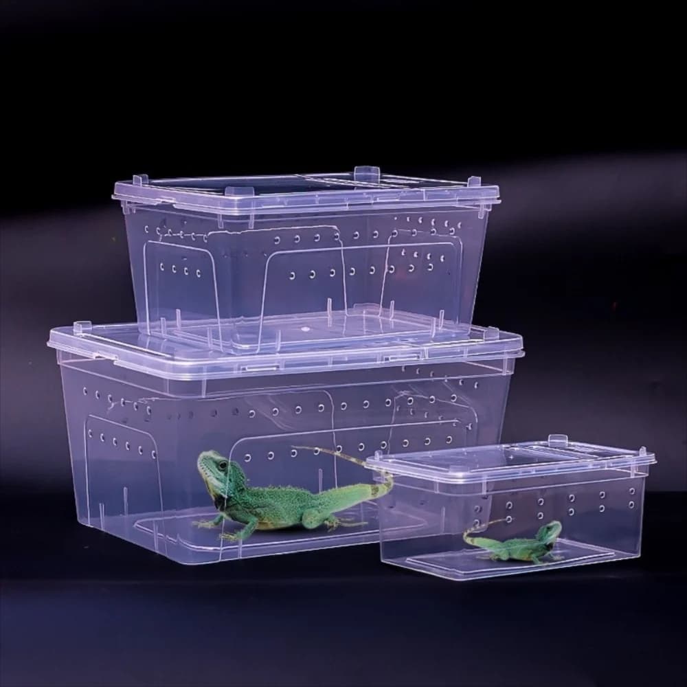 Transparent Stackable Reptile Breeding Terrarium With Ventilation