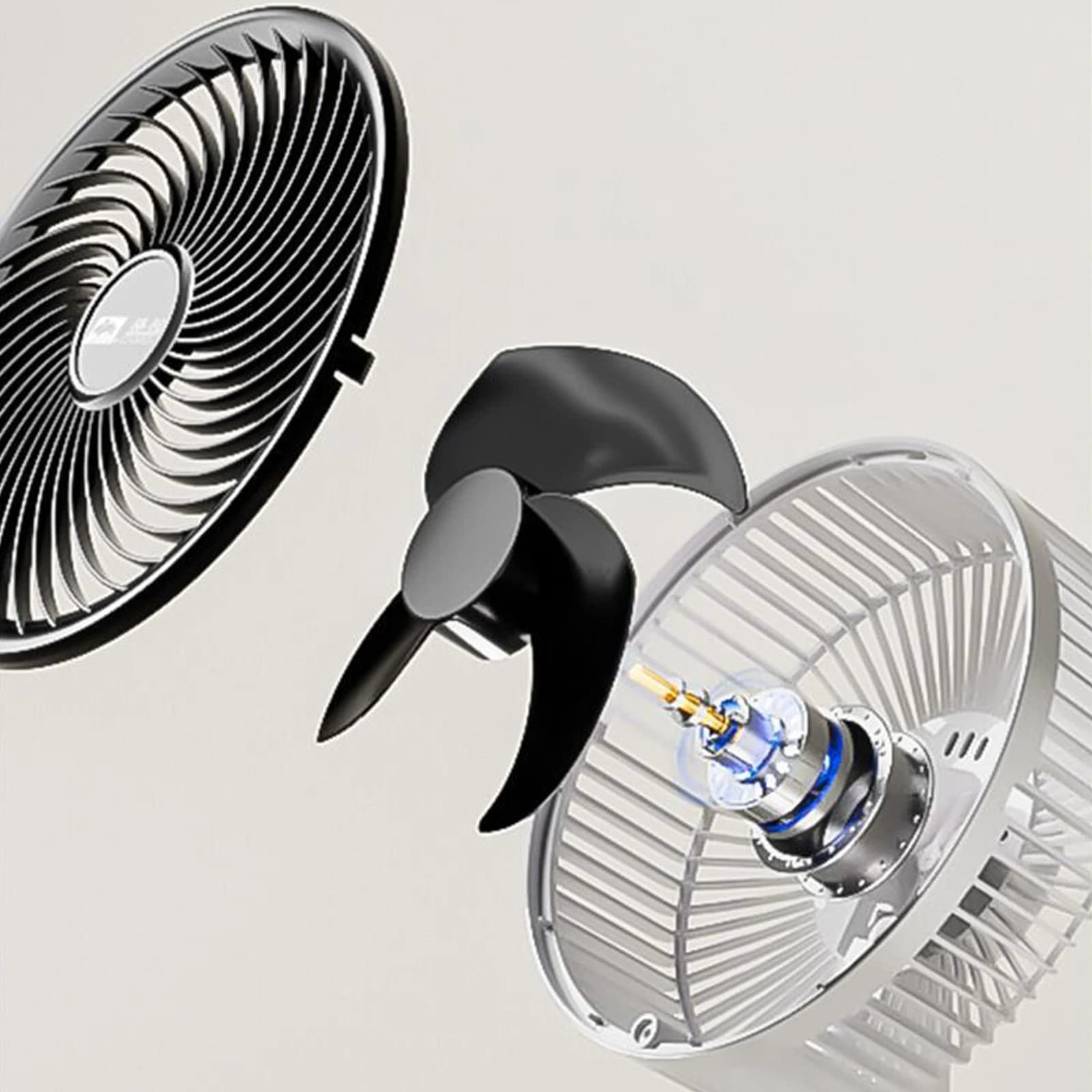 Quiet USB Standing Fan with 3-Speed Airflow