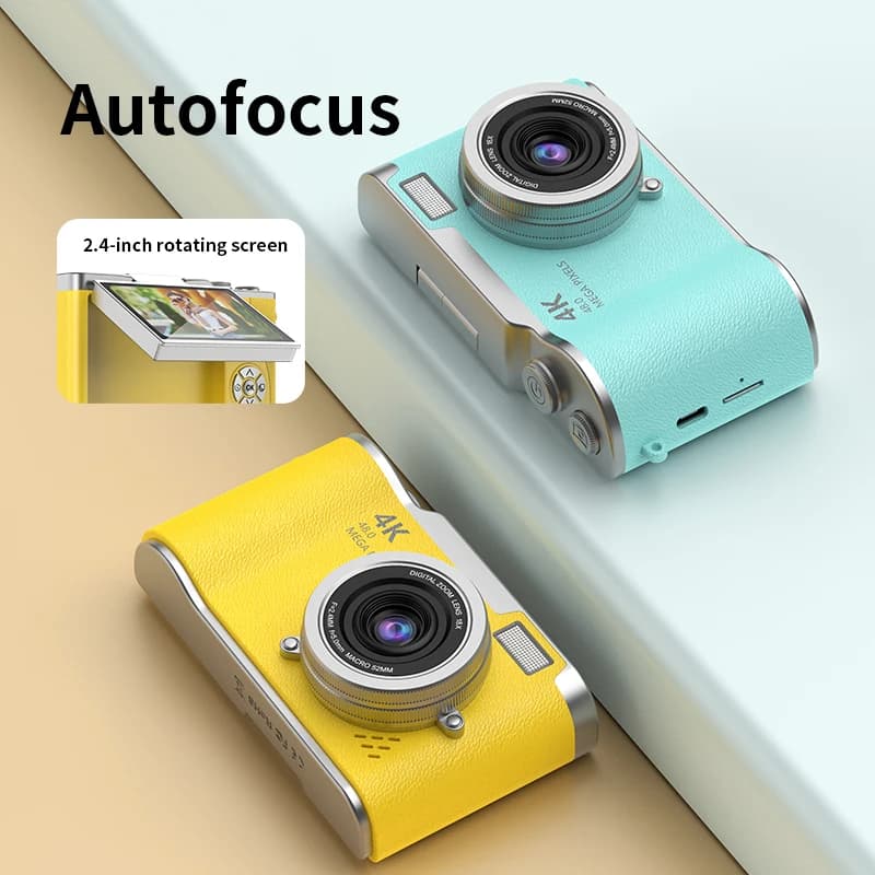 4K Digital Camera with 48MP and Flip Screen