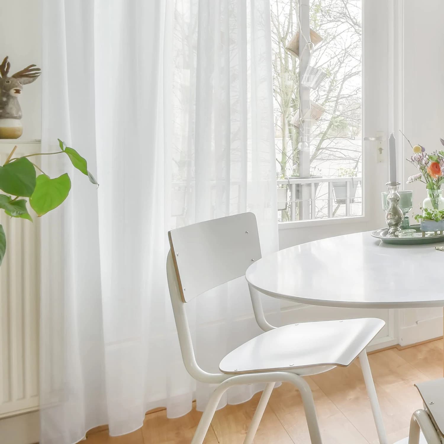 Voile Sheer Curtain Panels with Grommet Top