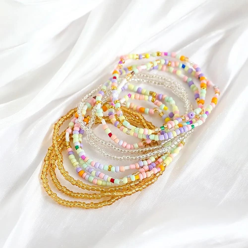 Colorful Beaded Bracelet Set