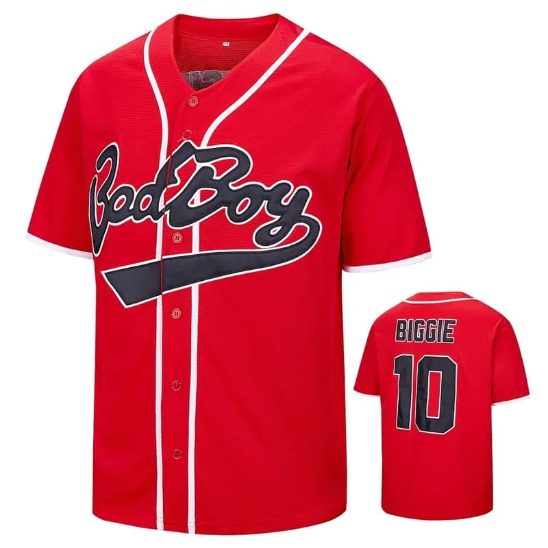 Bad Boy BIGGIE #10 Baseball Jersey