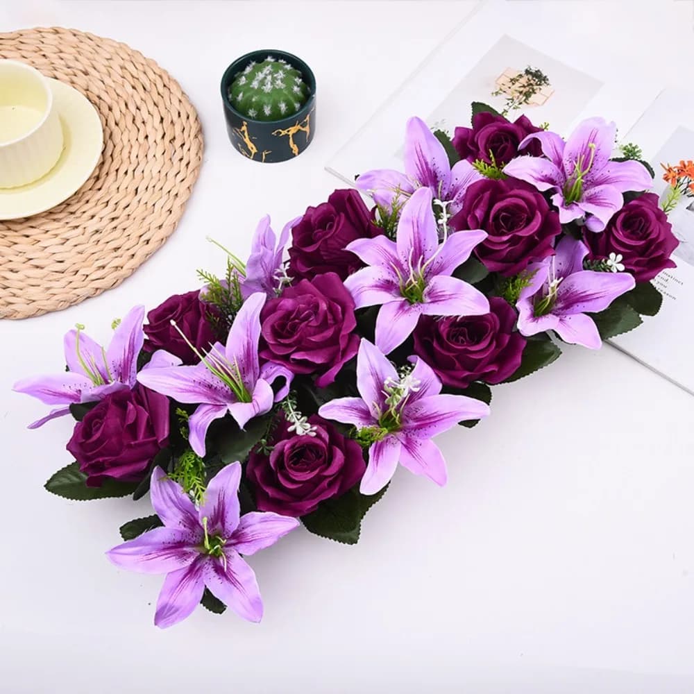 Artificial Rose Flower Arch Decor