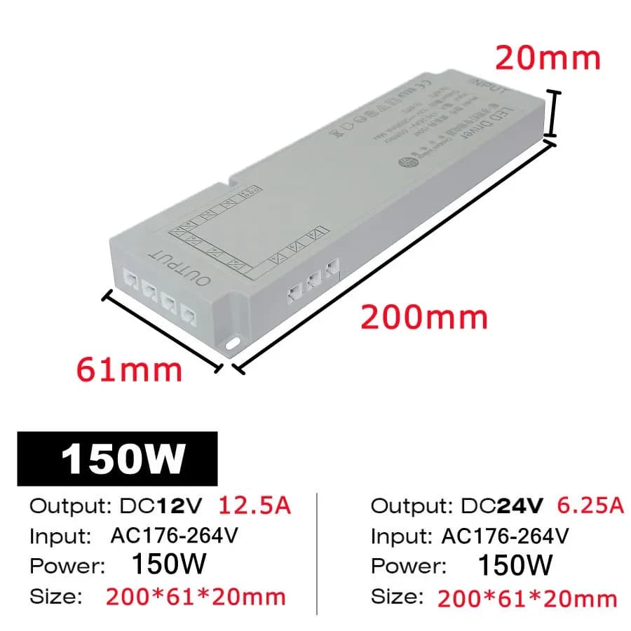 Home Transformers with EU/US Plug AC220V To DC12V 24V Switching Power Supply Home Lighting Cabinets Wardrobes LED Light Strip