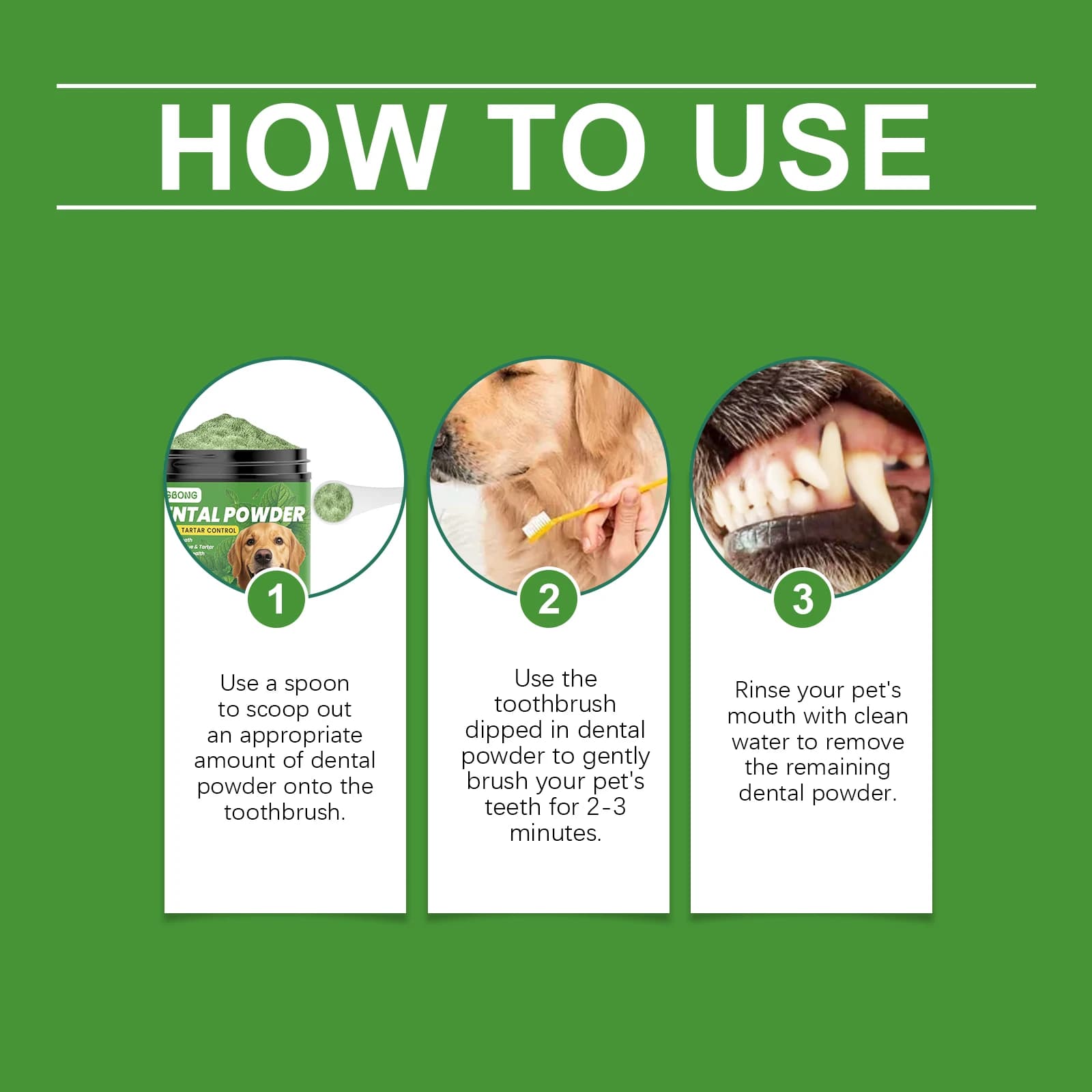 Dog Tooth Cleaning Powder
