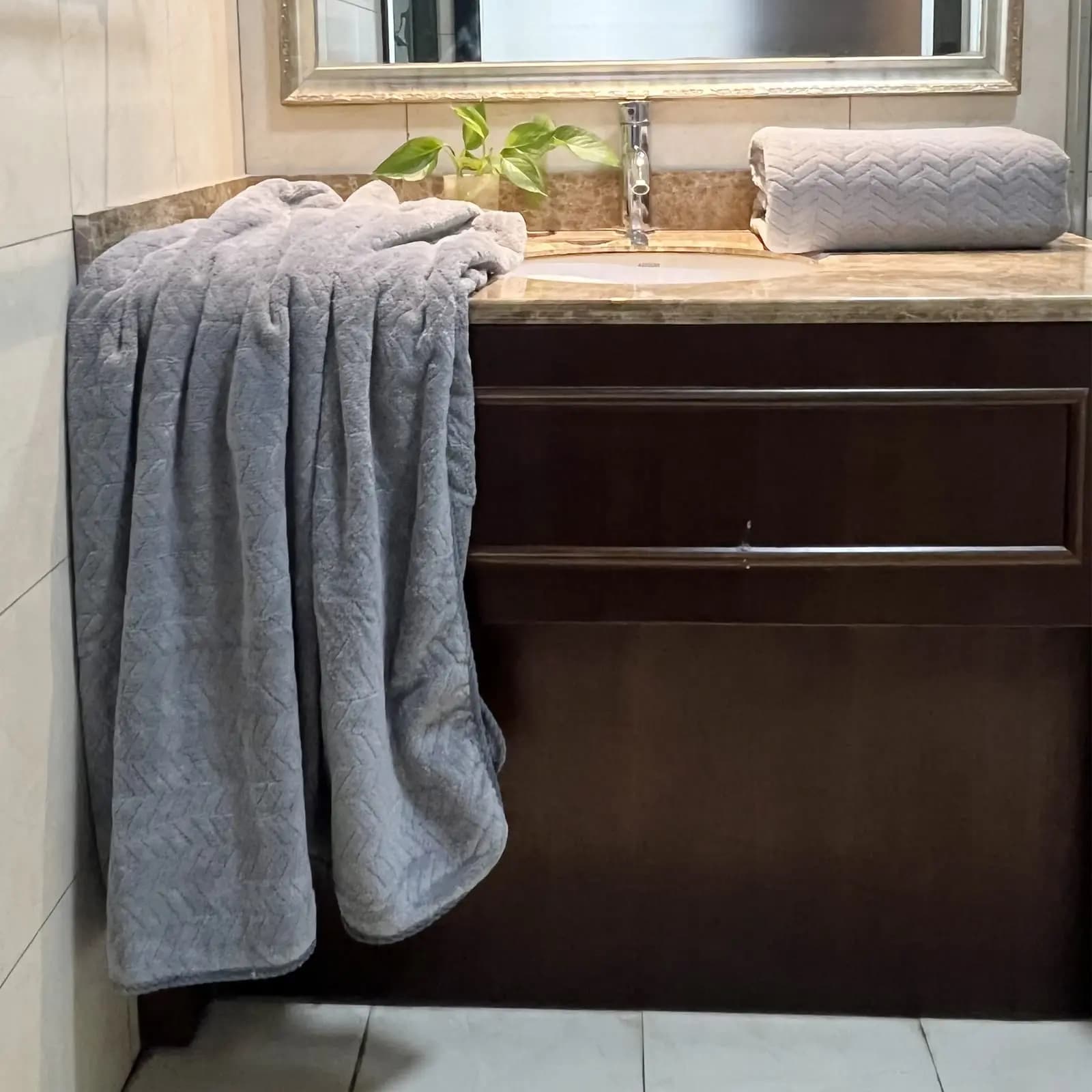 Extra Large Plush Microfiber Bath Sheet