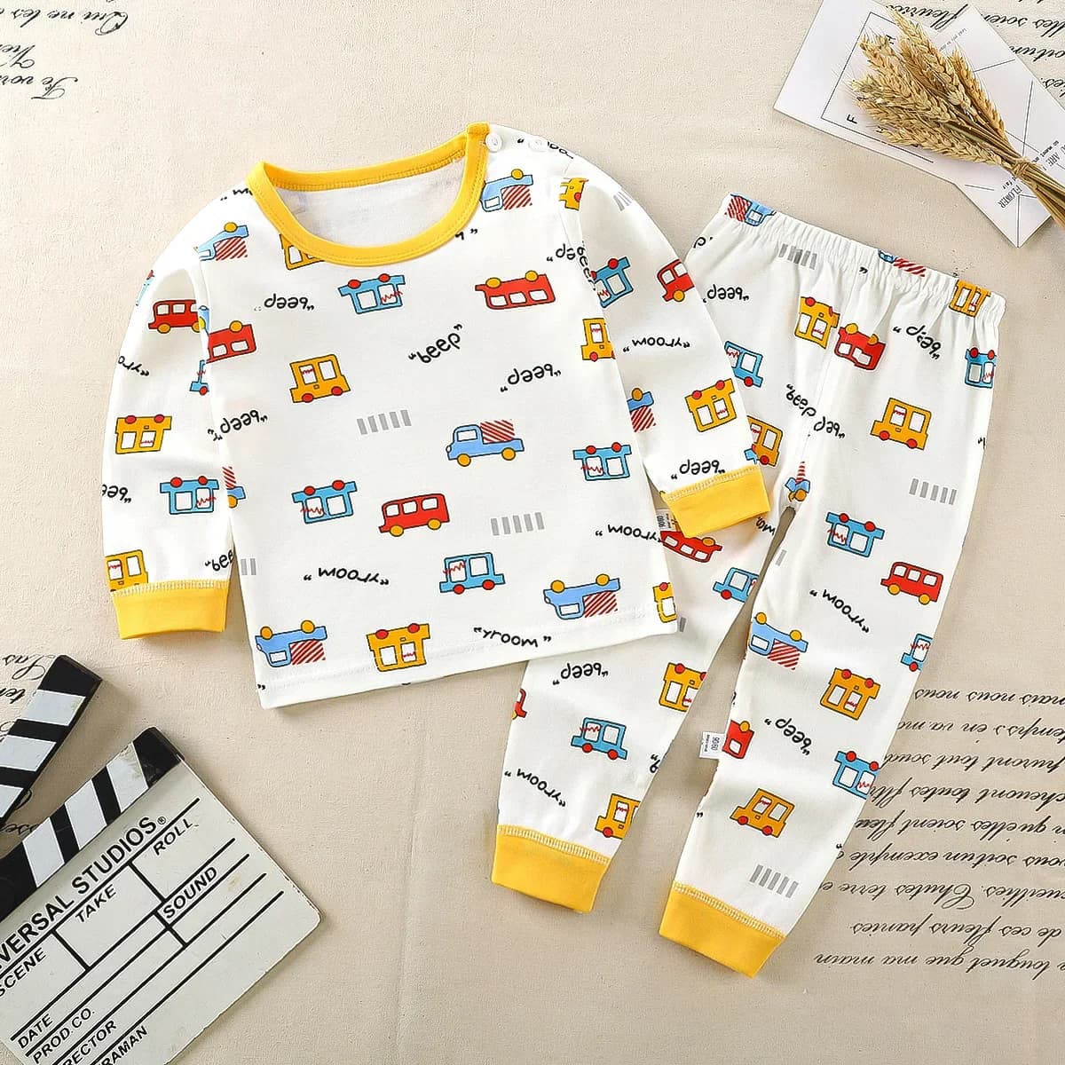 Kids Cotton Pajama Sets Autumn Winter