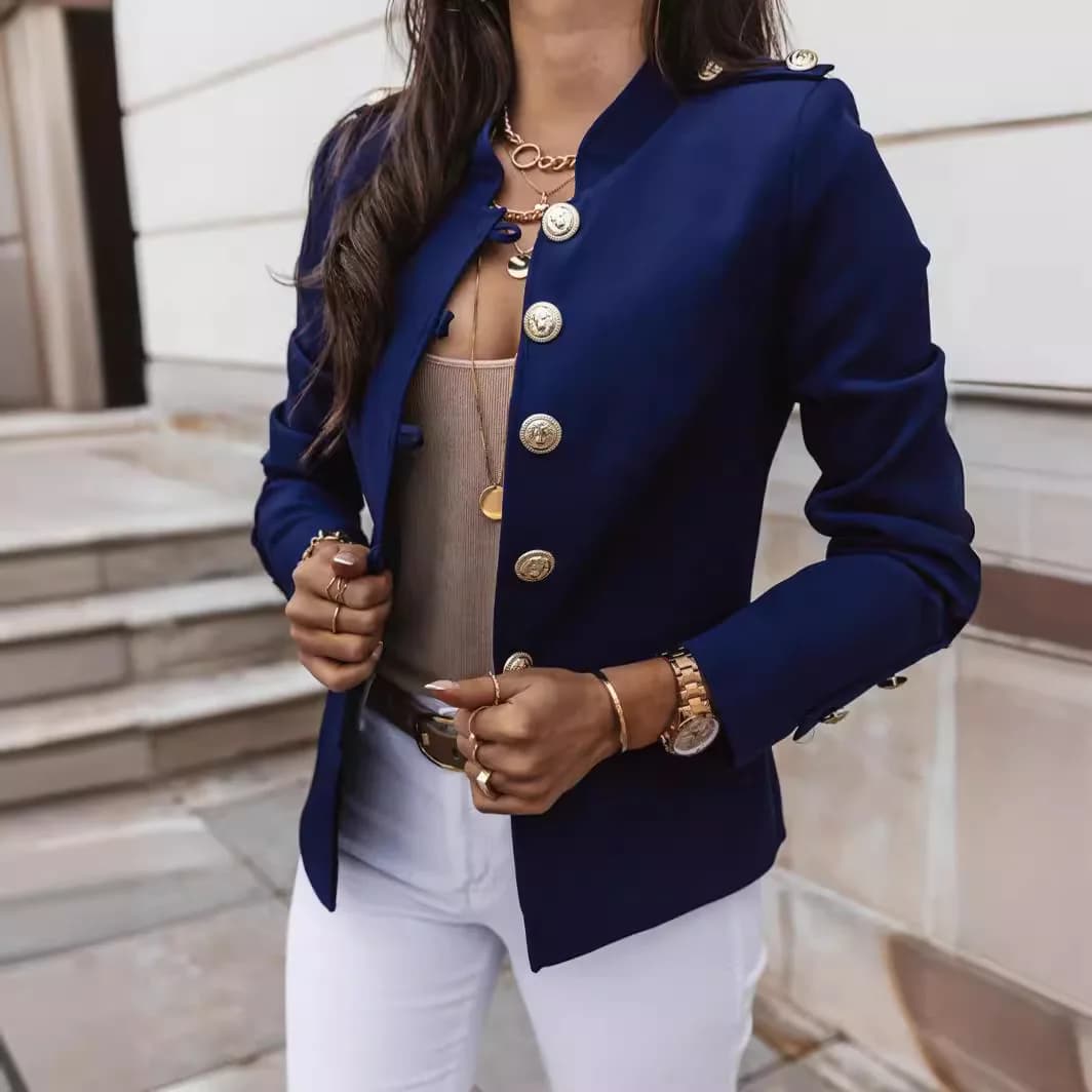 Women's Long-Sleeved Slim Fit Blazer