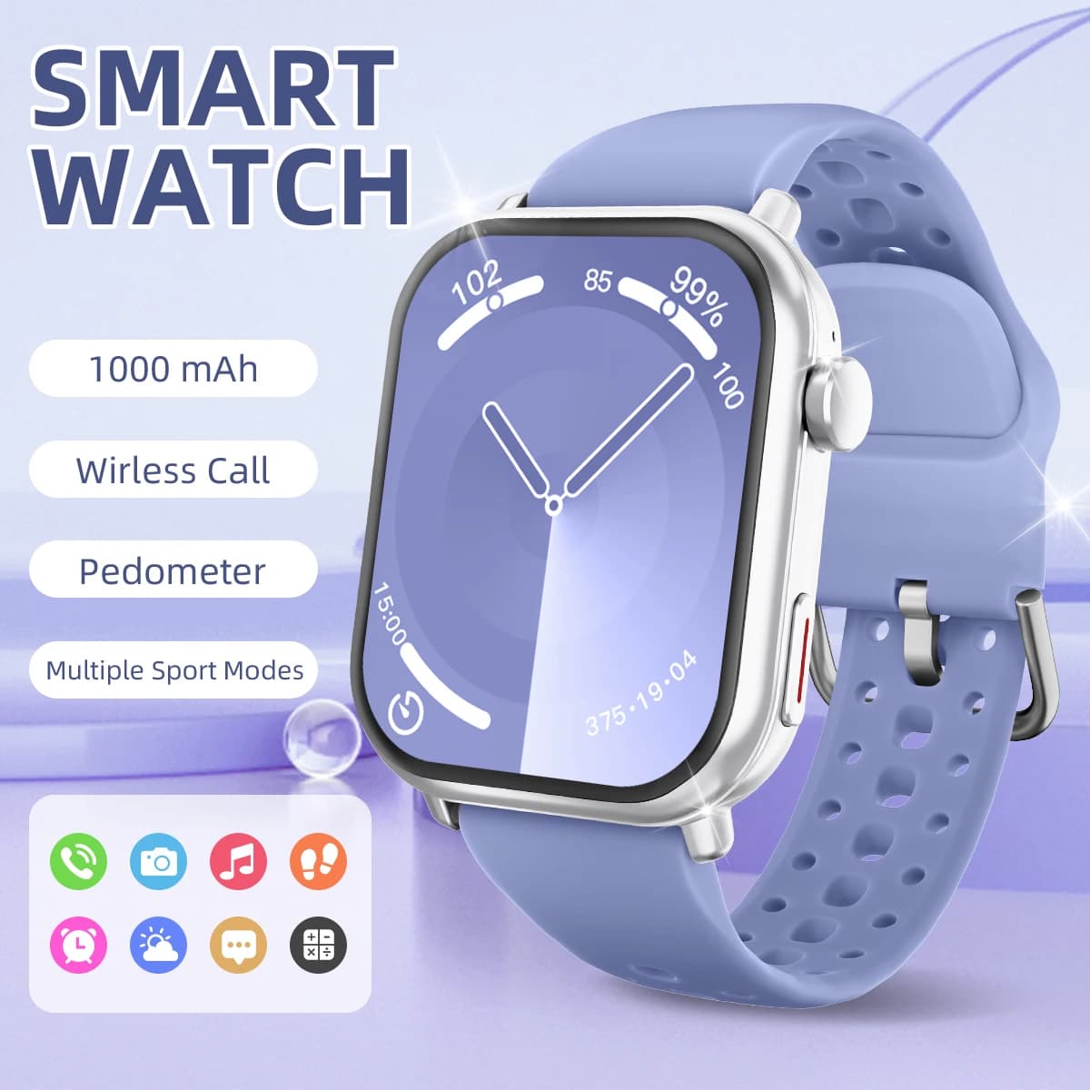 New Smartwatch 2026 1.83''HD Screen AMOLED 1000mAh Large Battery Outdoor Sports Watches IP68 Waterproof for Men Women Gifts