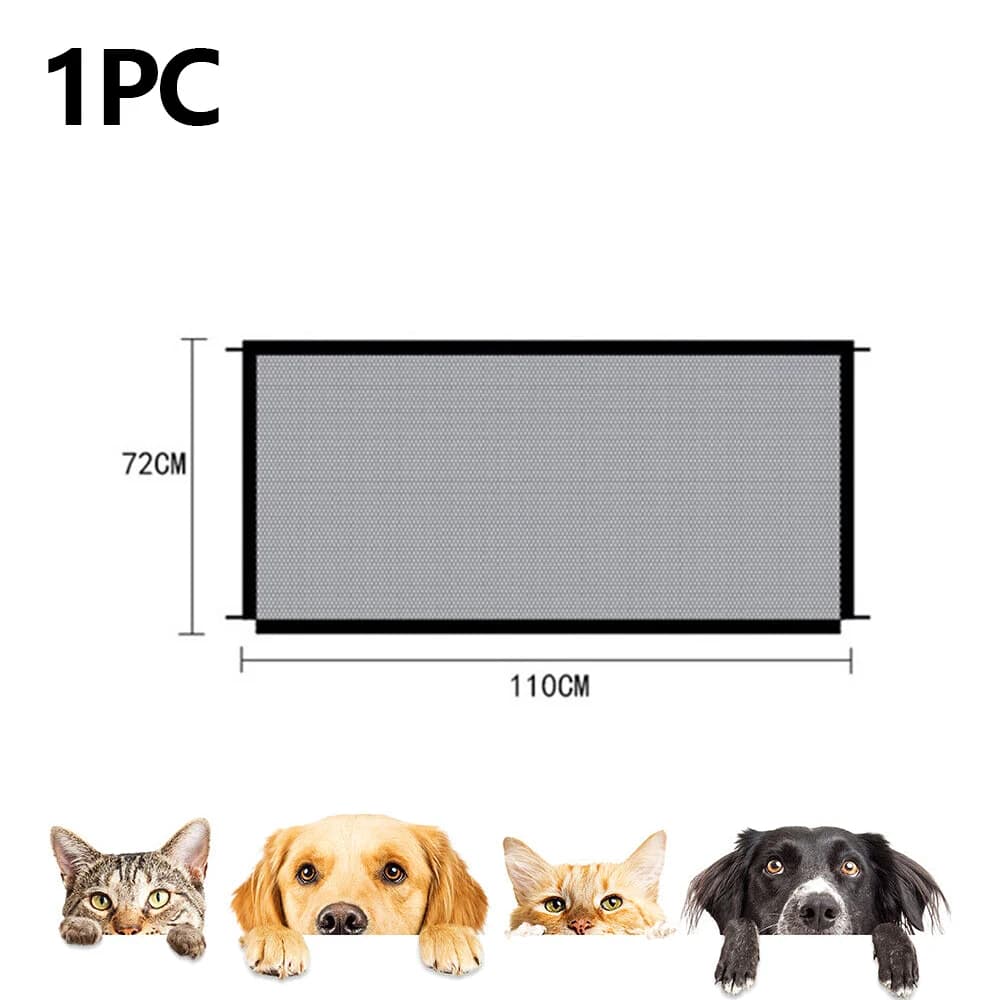 Foldable Pet Safety Gate with Mesh