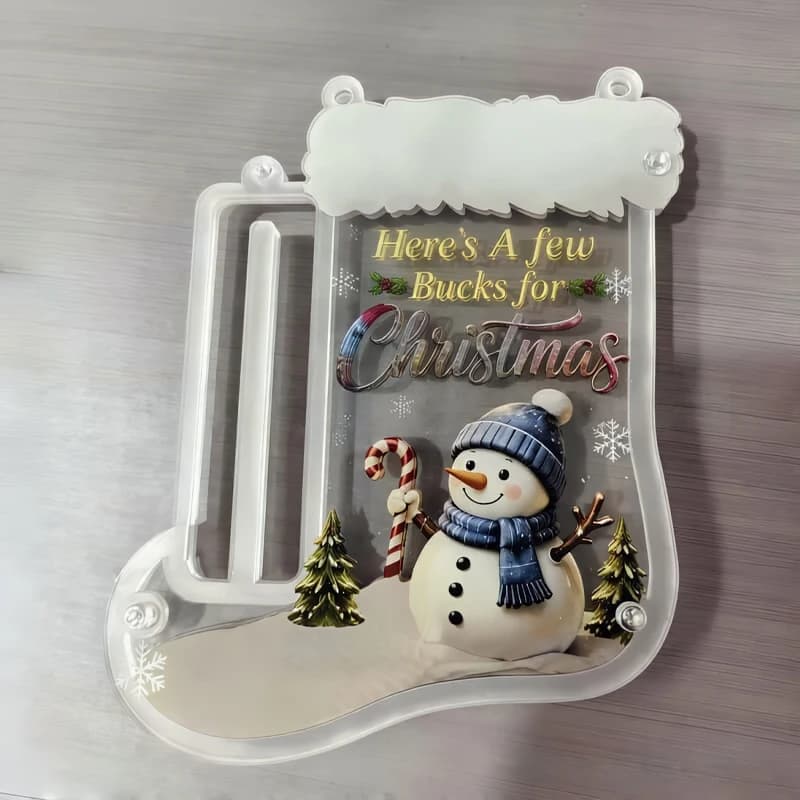 Christmas Stocking Cash Pendant Money Holder
