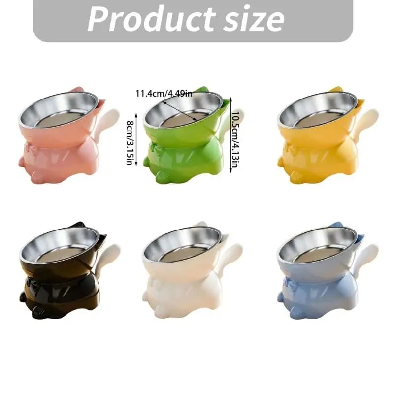 Elevated Stainless Steel Pet Feeding Bowl
