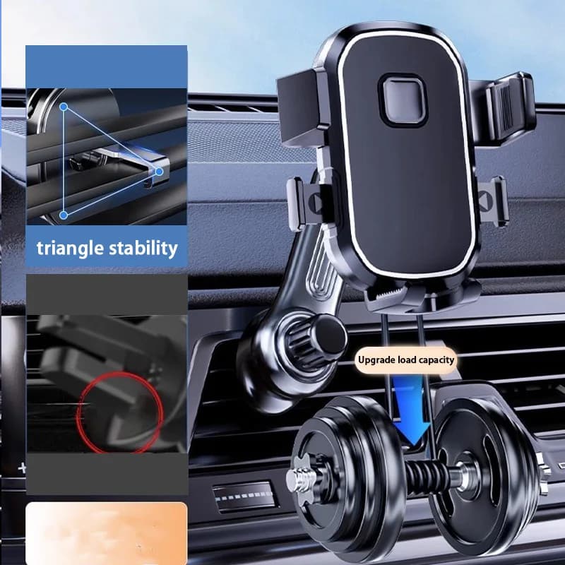 Car Phone Holder Air Vent Clip Metal