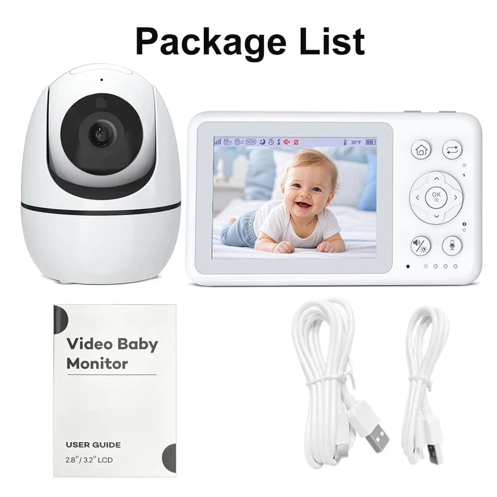 Video Baby Monitor with PTZ Camera and Two-Way Audio
