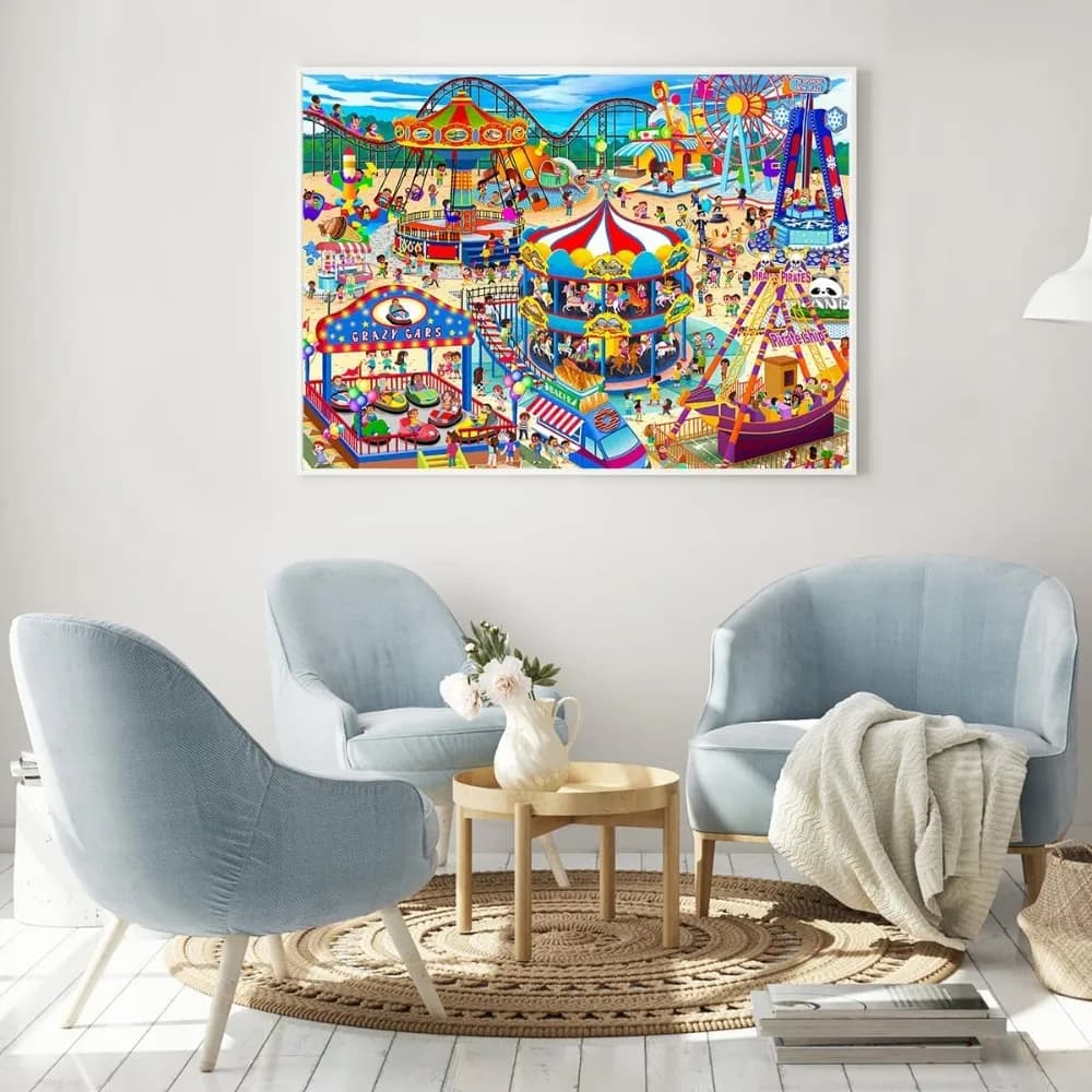 Amusement Park Jigsaw Puzzle for Adults