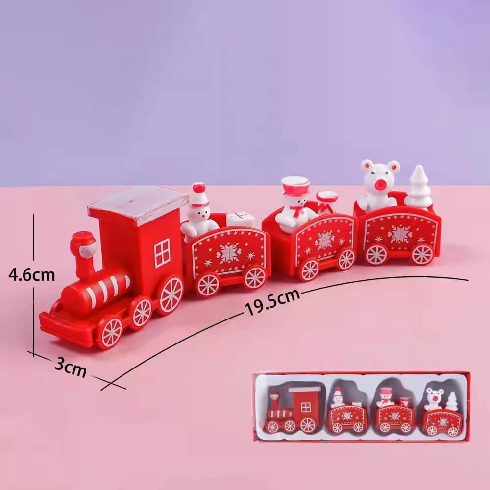 Wooden Train Christmas Ornament