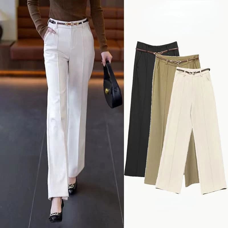 Wide Leg Straight Trousers for Women