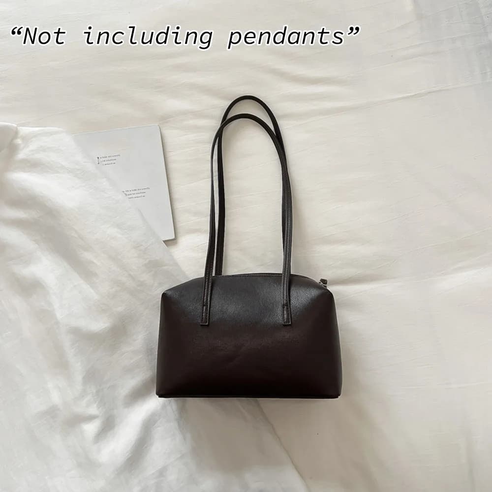 Handheld Bowling Bag for Women, Trendy and Retro Style Underarm Bag, Simple and Large Capacity. Shoulder Bag