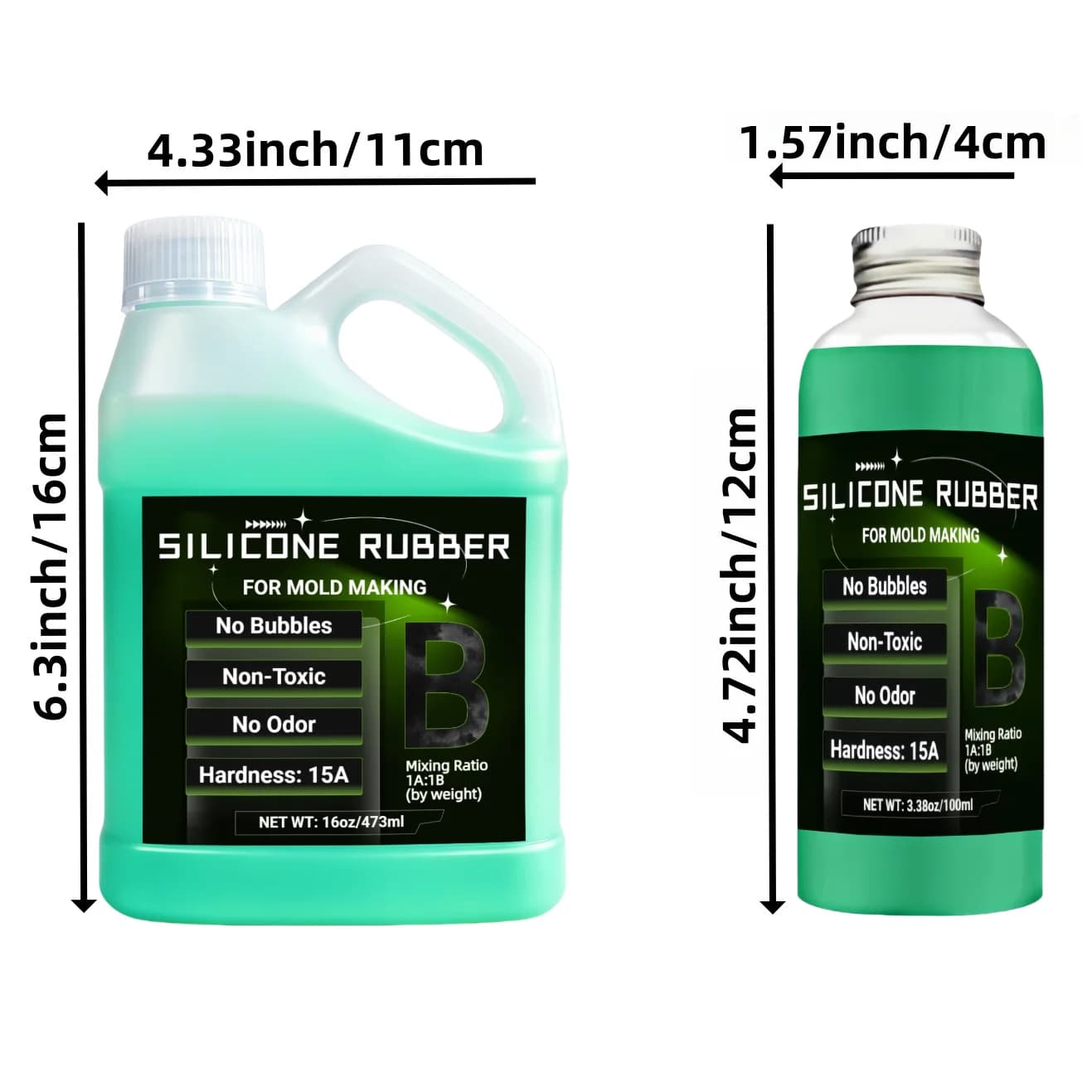 Silicone Mold Making Kit  Non-Toxic Liquid Mold Making Silicone - Super Elastic Molding Silicone - Suitable for 3D Molds