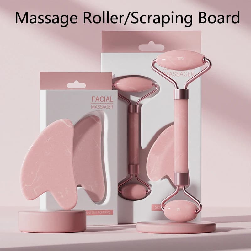 Jade and Crystal Facial Massage Roller