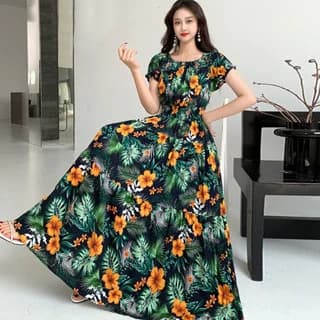Bohemian Floral Maxi Dress