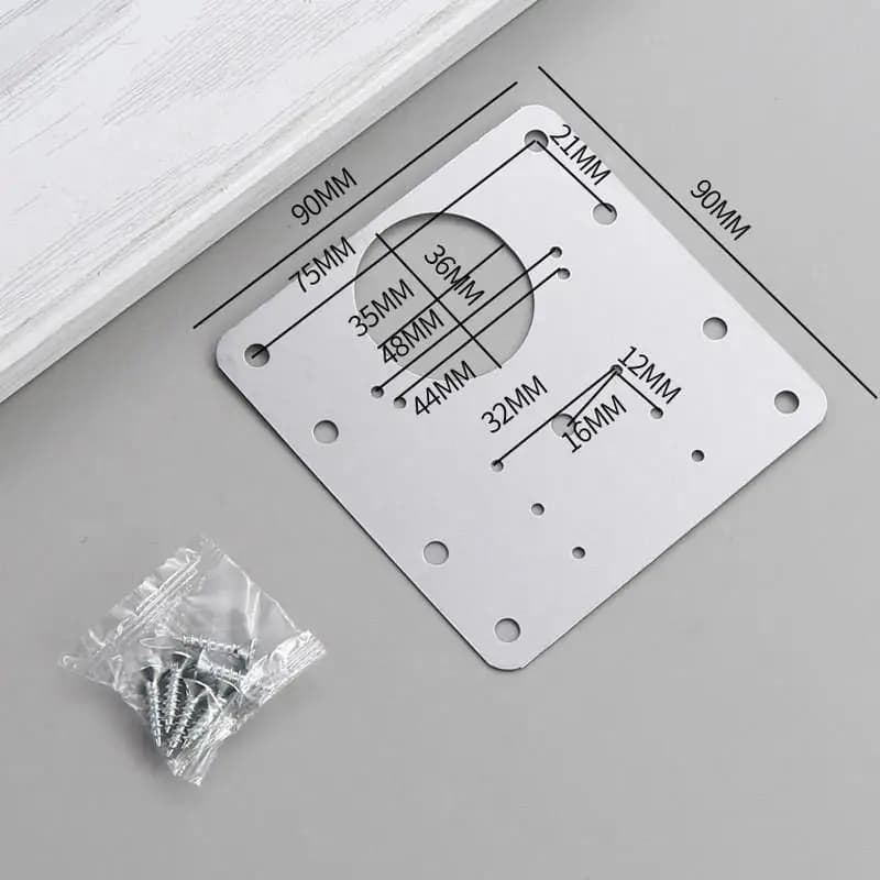 Stainless Steel Hinge Repair Bracket Kit 4-Piece