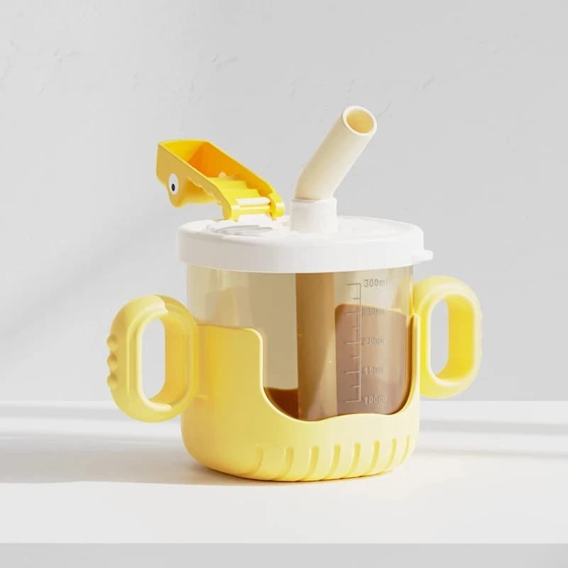 Cartoon Crocodile Sippy Cup with Handle