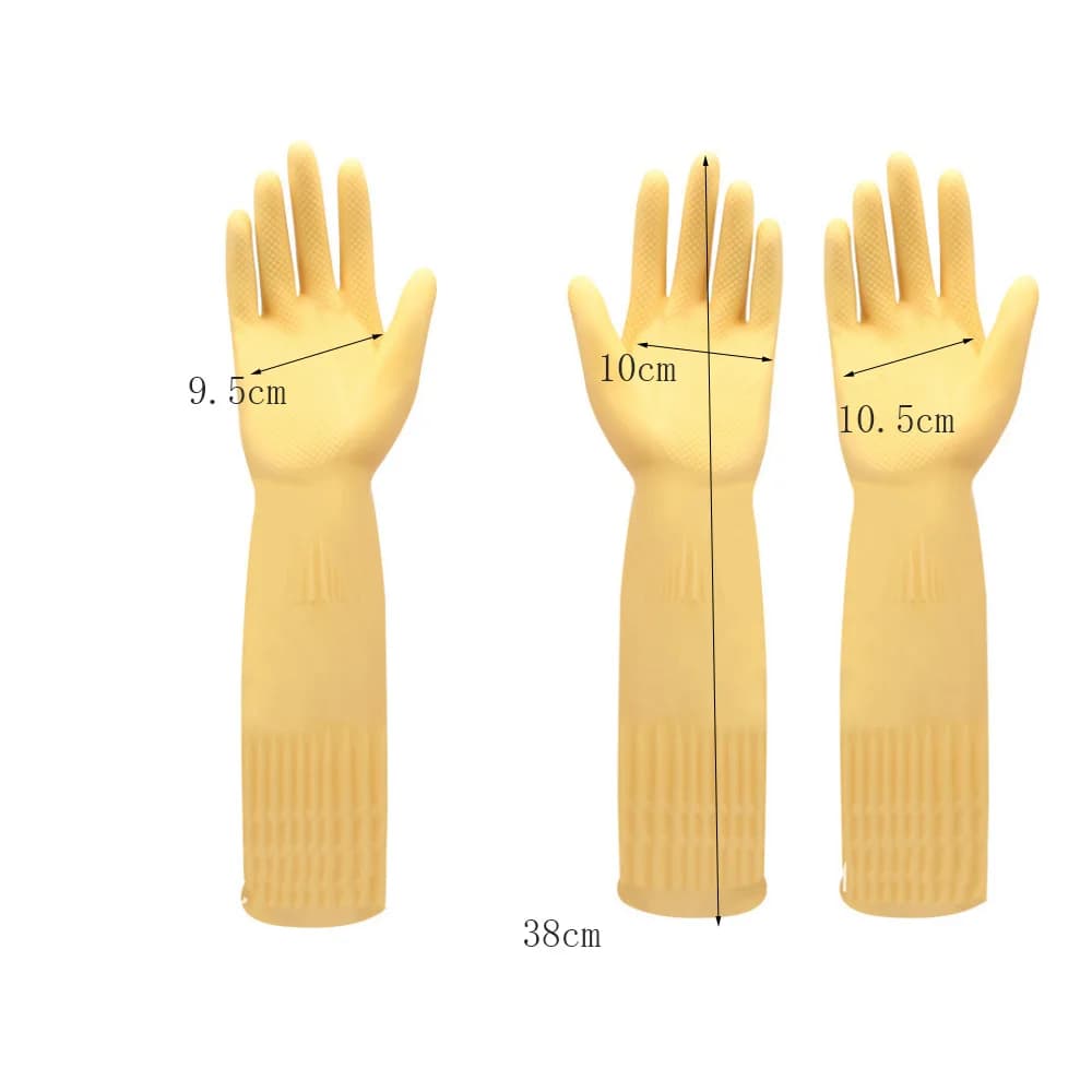 Long Rubber Cleaning Gloves
