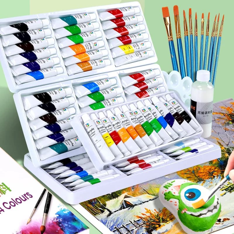 Acrylic Pigment Set 12ml Non-Toxic Quick Drying