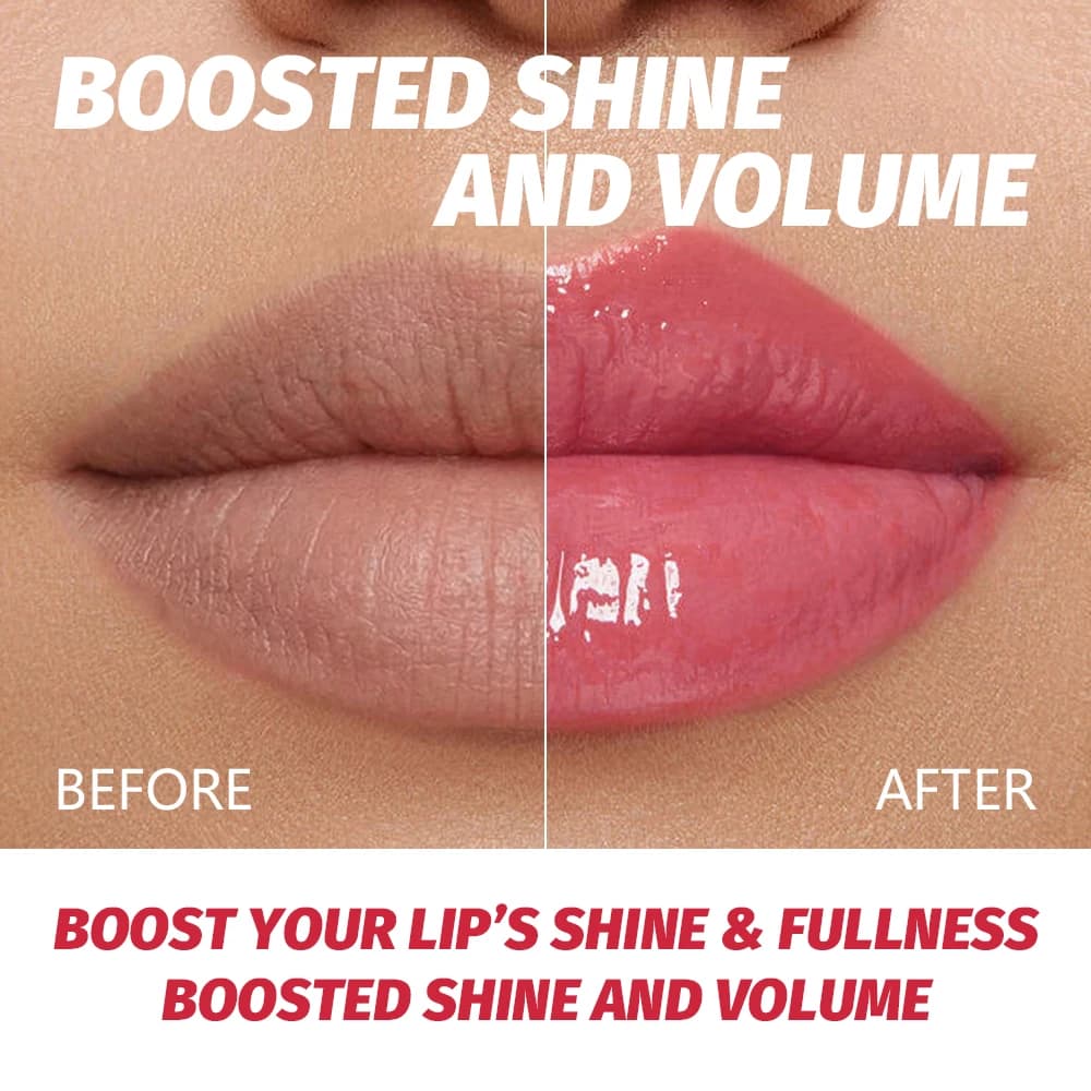 Plumping Lip Gloss Non-Sticky Boosted Mirror Shine And Volume Lip Skin Smooths Hydrating Moisturizing Lip Gloss Cosmetics