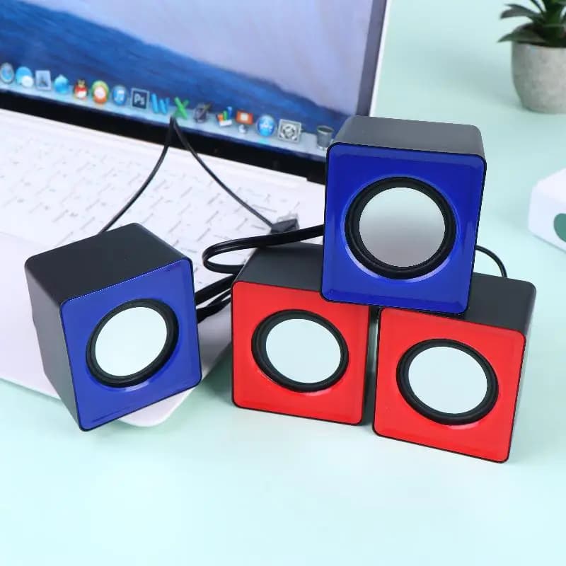 Stereo Desktop Speakers with Microphone