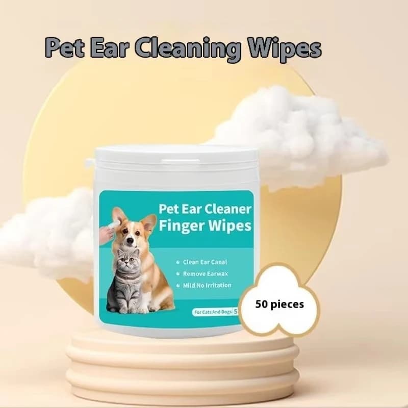 Pet Ear Cleaning Hand Towel Wipes Gentle Formula Suitable For Dogs And Cats Effectively Removes Earwax And Dirt Ieal For Dasly G