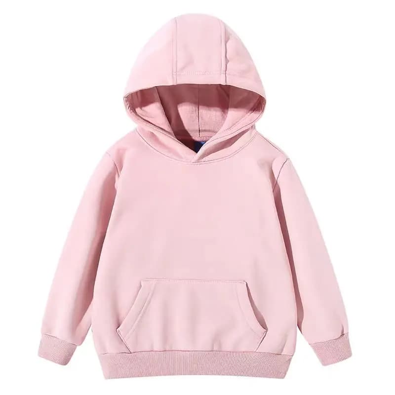 Kids Hoodie Sweatshirt Long Sleeve White