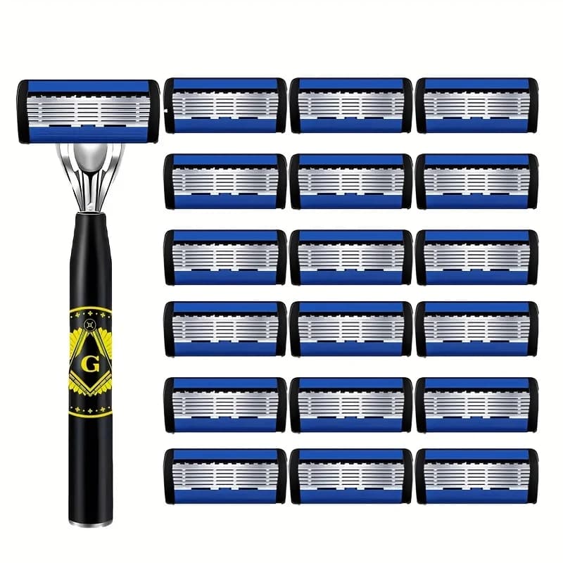Men's Safety Razor with Anti-Slip Handle