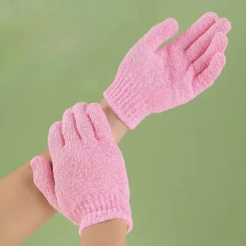 Exfoliating Bath Gloves and Back Scrubber Set