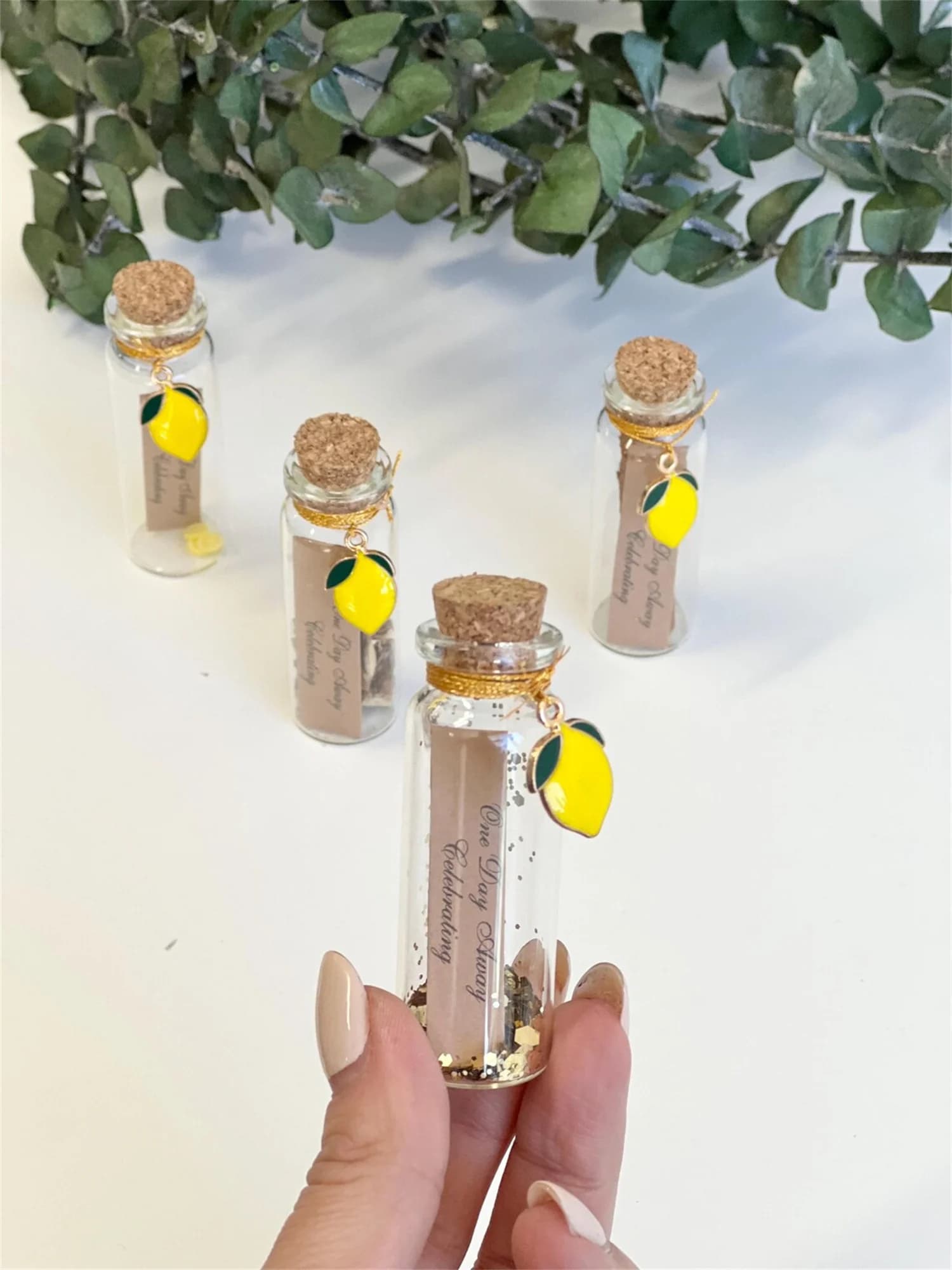 Personalized Glass Dome Rose Favors