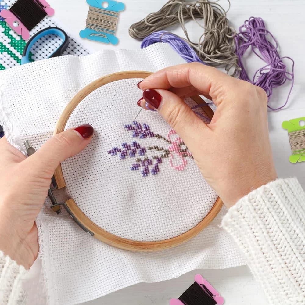 Embroidery Thread Organizer with Bobbin Winder