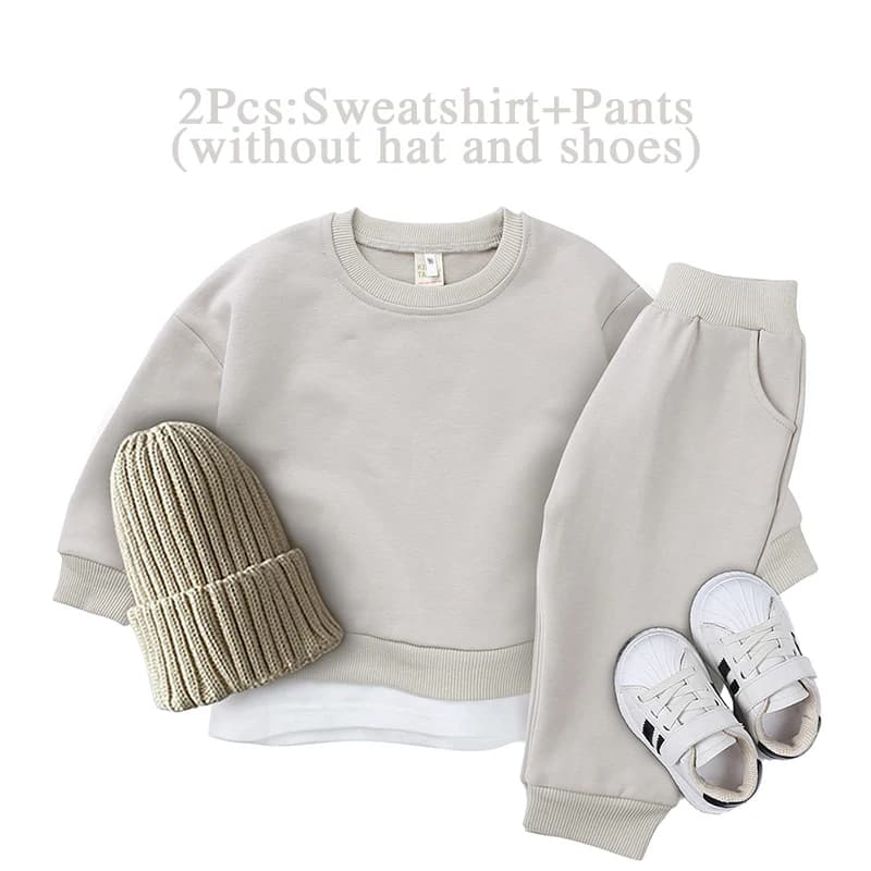 Kids Sports Sweatshirt Loungewear Set