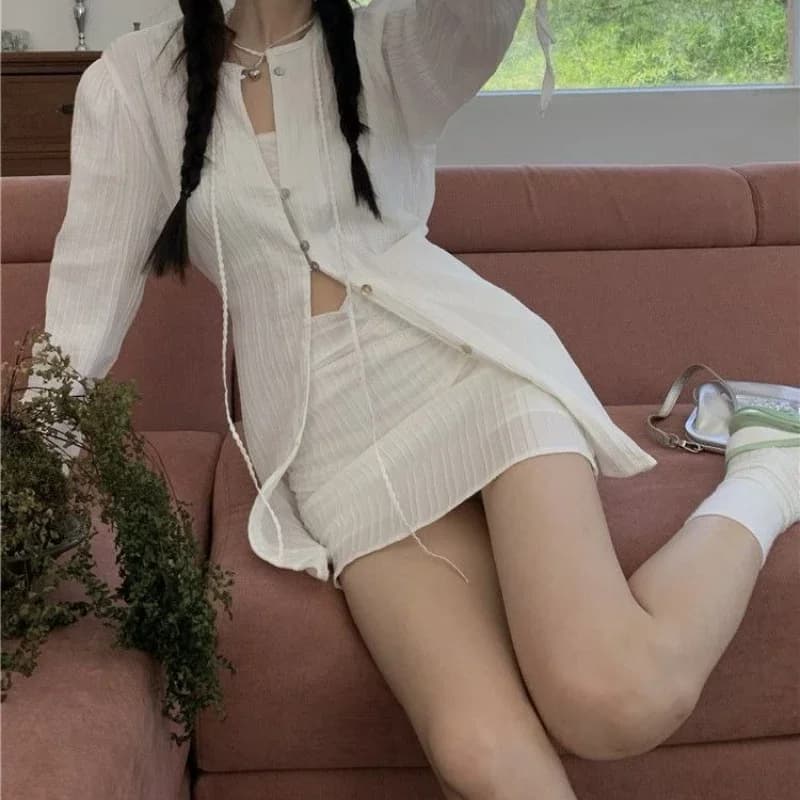 High-Waisted Ruffled Half-Skirt for Women