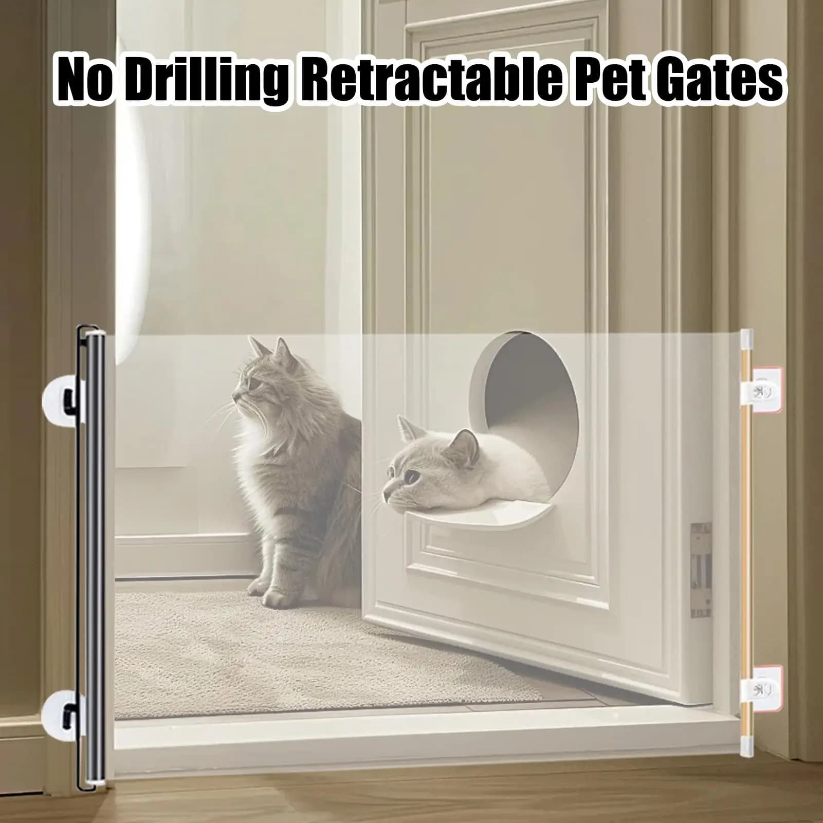 Retractable Mesh Pet Gate