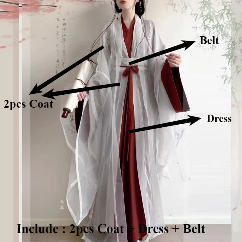 Women's Hanfu Ancient Princess Dress Costume