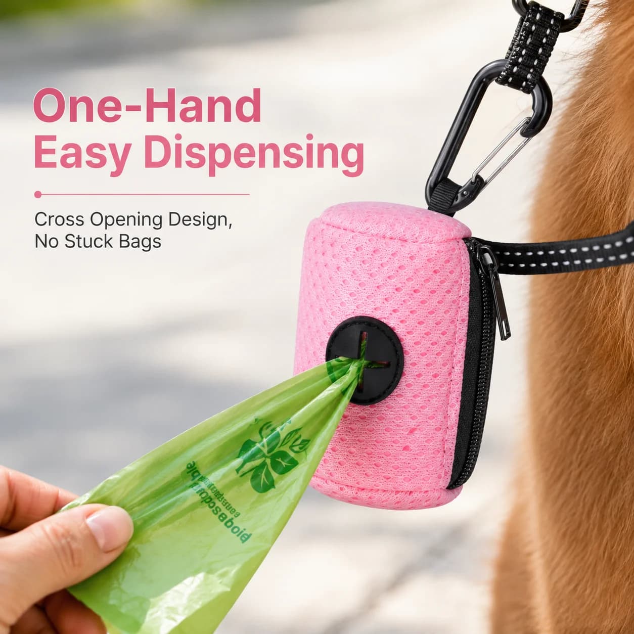 Dog Poop Bag Dispenser Hangingable Dog Poop Bag Holder Poo Bags Dispenser for Dogs Walking Garbage Bags Dispensers Pet Supplies