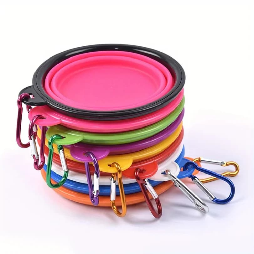 Portable Silicone Dog Folding Bowl