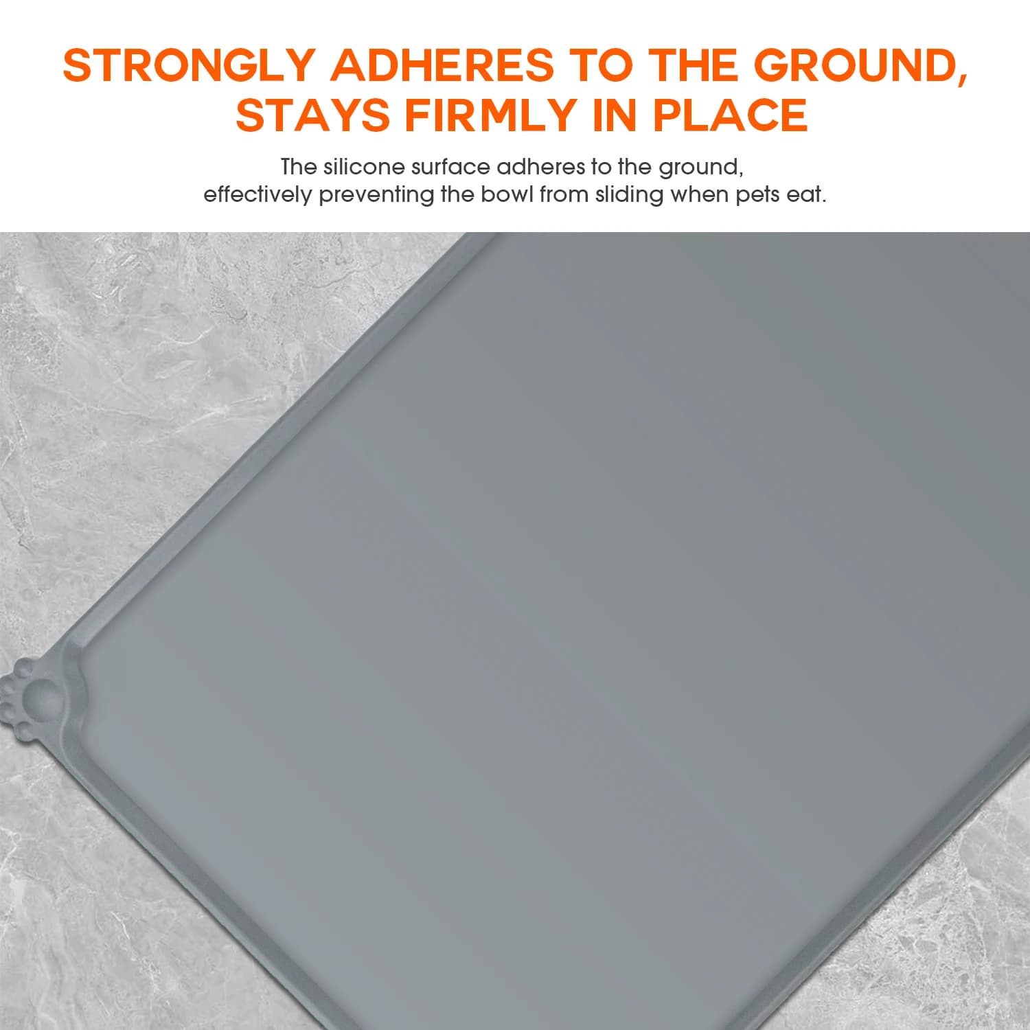 Waterproof Pet Feeding Mat with High Lips