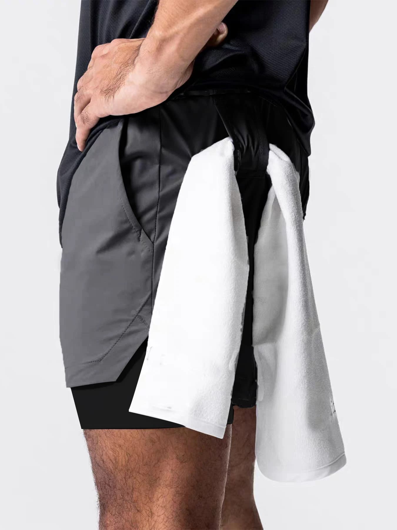 Men's Double Layer Basketball Shorts