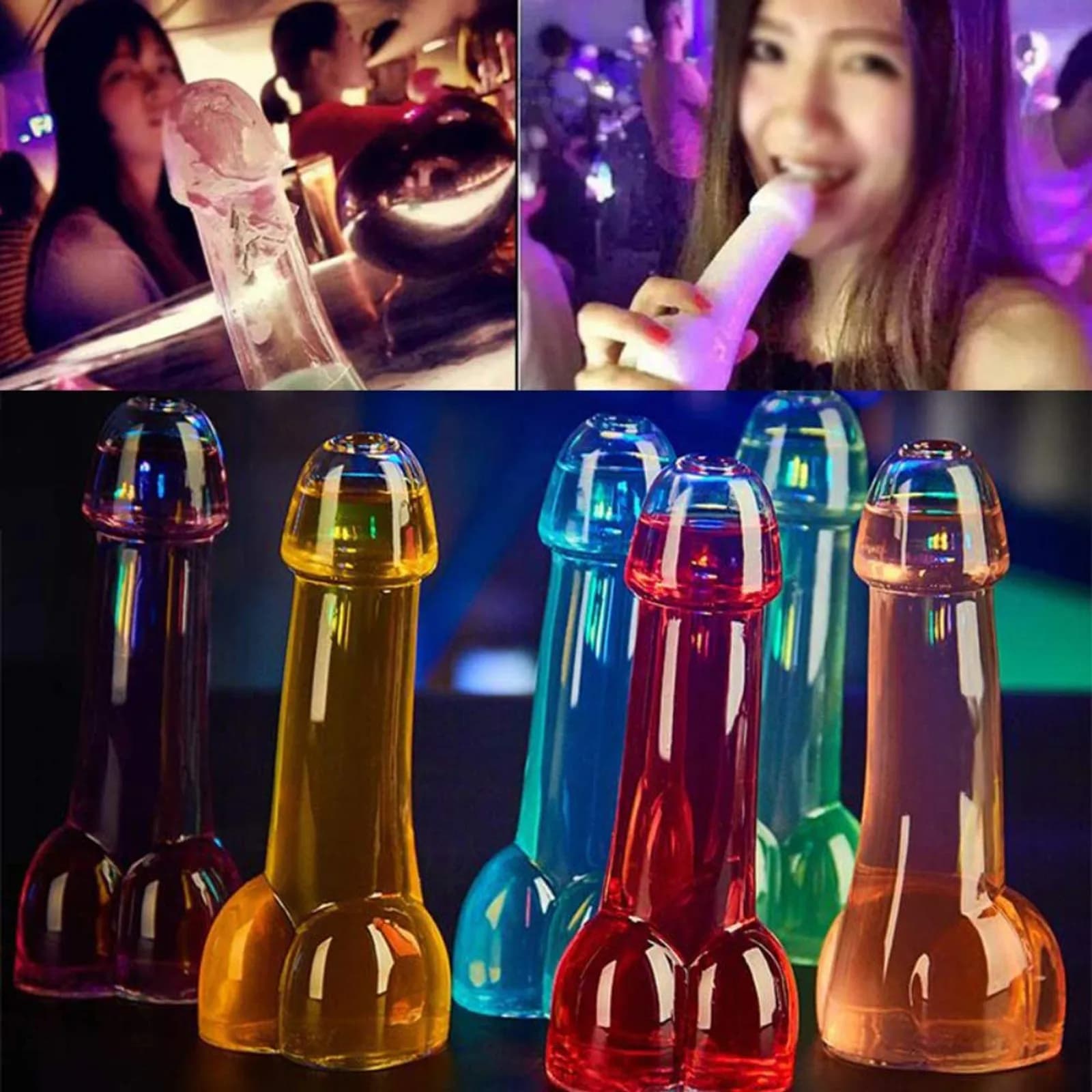 Clear Glass Bottle Cocktail Glasses