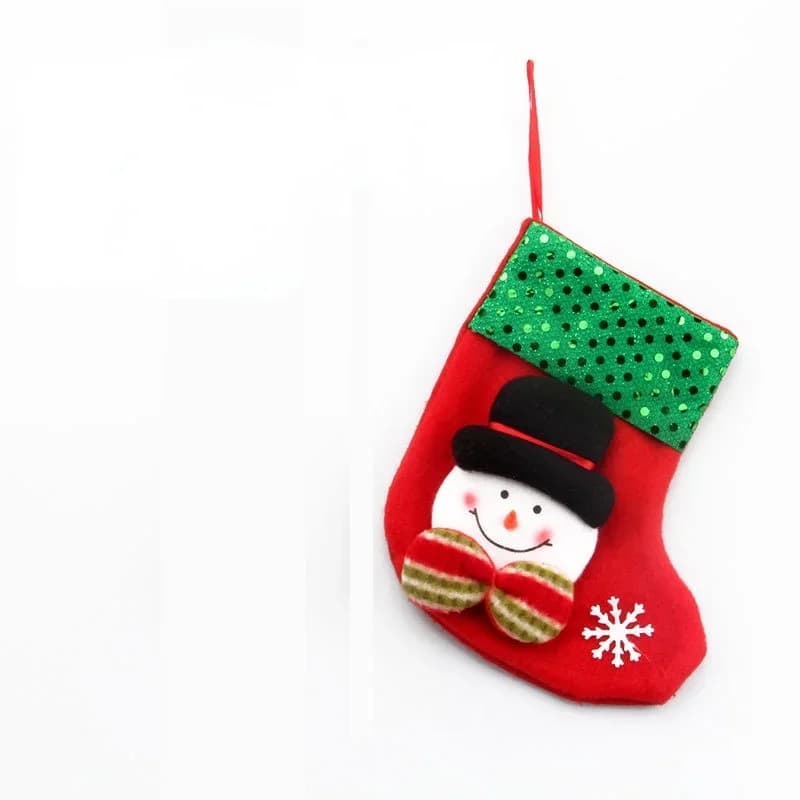 Santa Claus Christmas Stockings Plush Toys 12-Pack