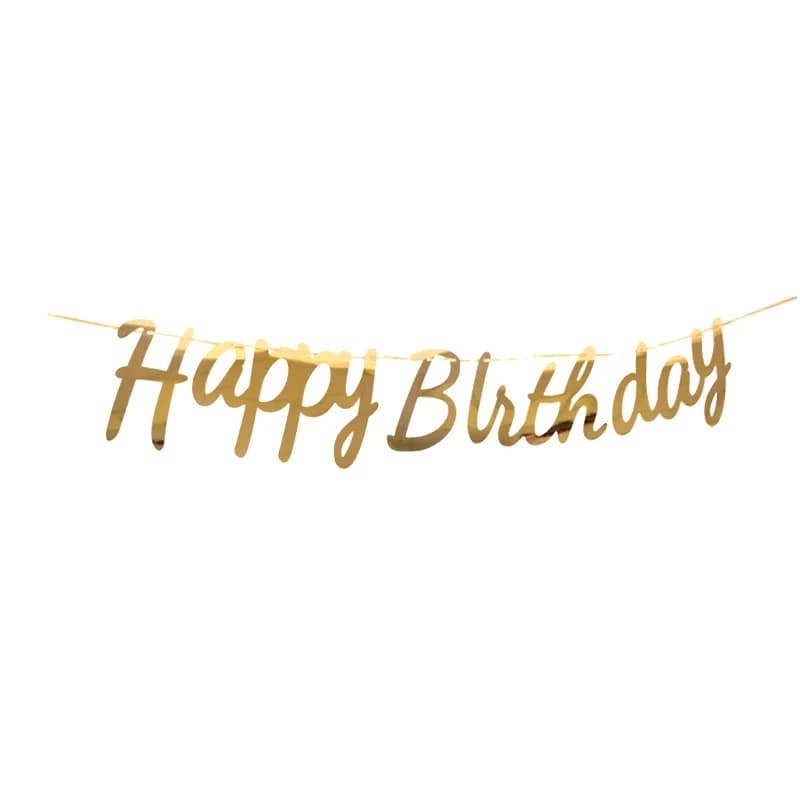 Happy Birthday Hanging Banner Garland