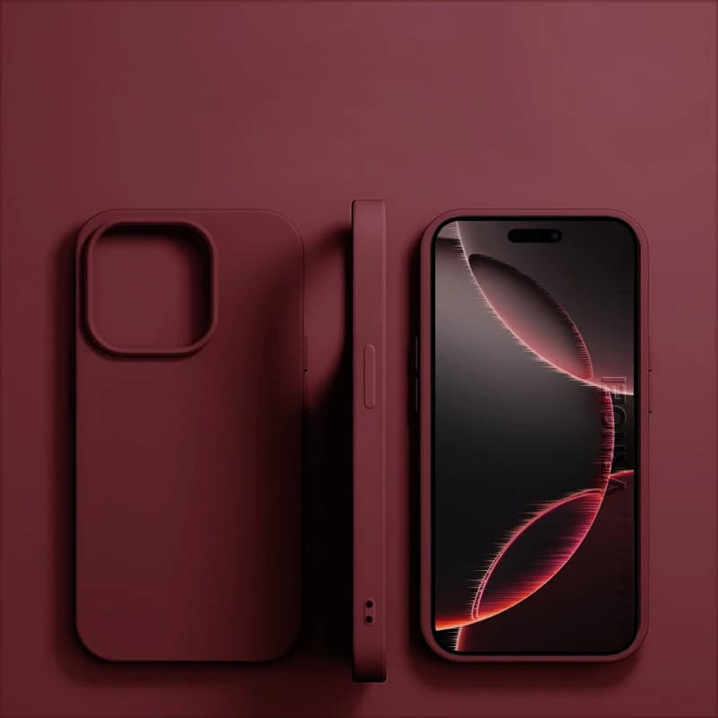 Original Liquid Silicone Phone Case For APPLE iPhone 11 13 12 14 15 16 Pro Max Plus 16E Cases Shockproof Protective Back Cover