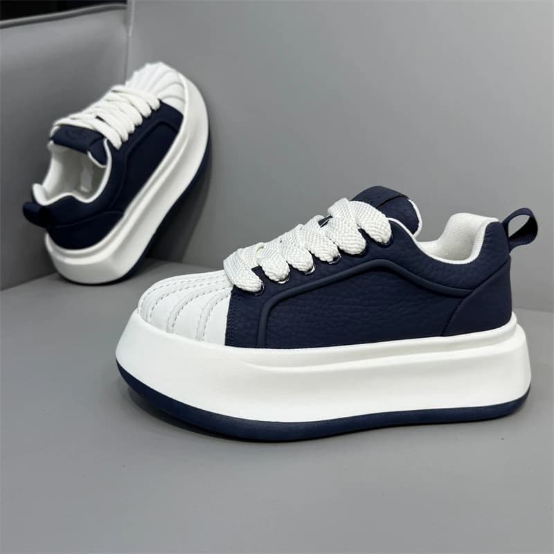 Sneakers Casual Men Original Designer Easy Matching Board Shoes Fashion Leather Breathable Height Increased Platform Sport Shoes